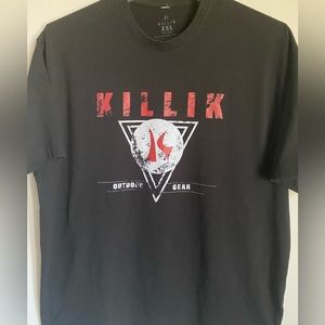 Killik Mens fishing T-shirt XXL SHIRT 2X graphic tee